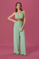 Macacão Elena Verde Água