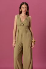 Macacão Elena Bege Viscose - Imagem 3