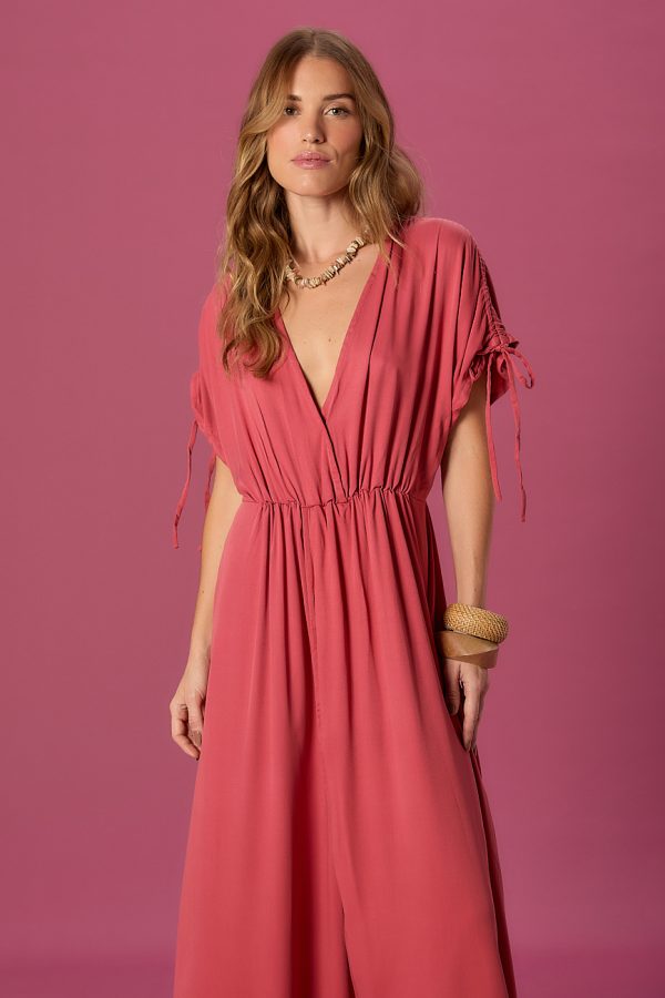 Vestido Adelle Rosa Escuro - Imagem 5