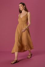 Vestido Aurora Caramelo