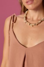 Vestido Vivi Marrom Claro - Imagem 5