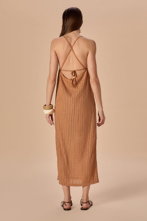 Vestido Elis Caramelo - Imagem 6
